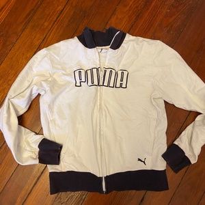 Puma White jacket Medium